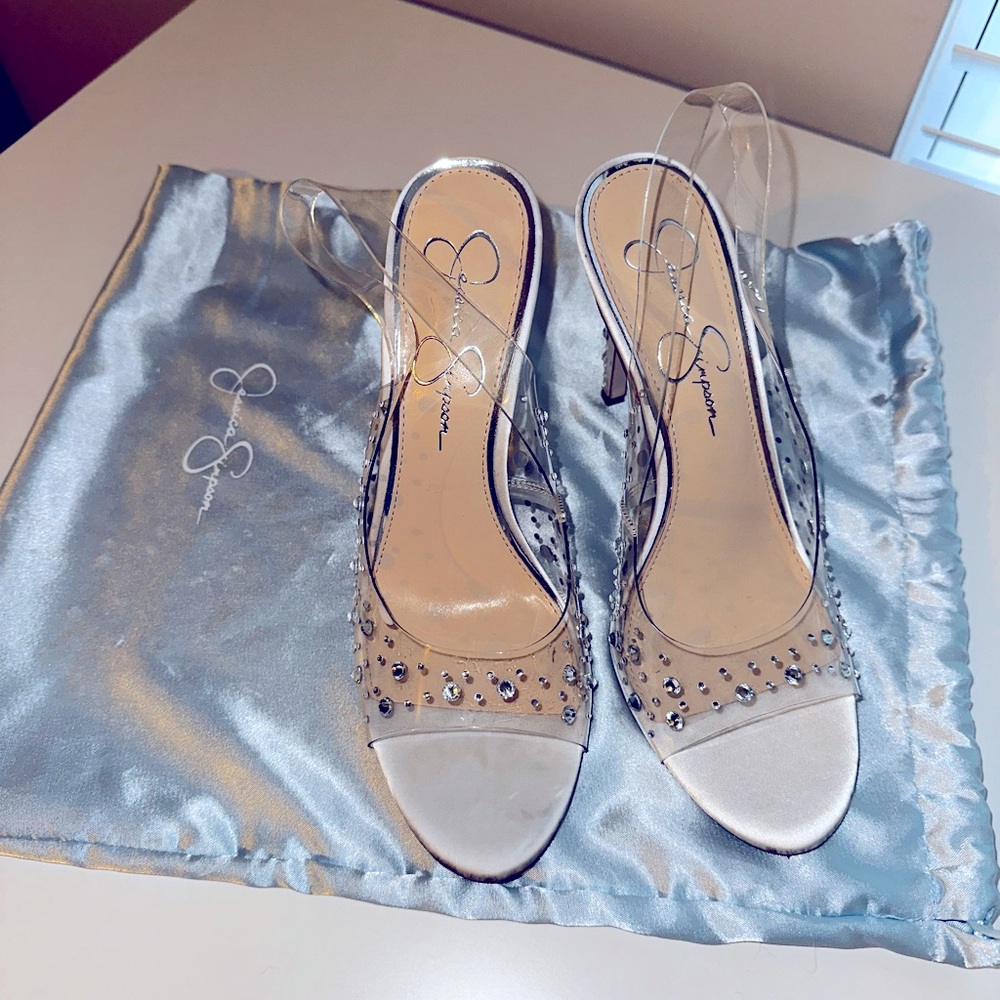 Jessica Simpson Happily Ever After Rhinestone Heels